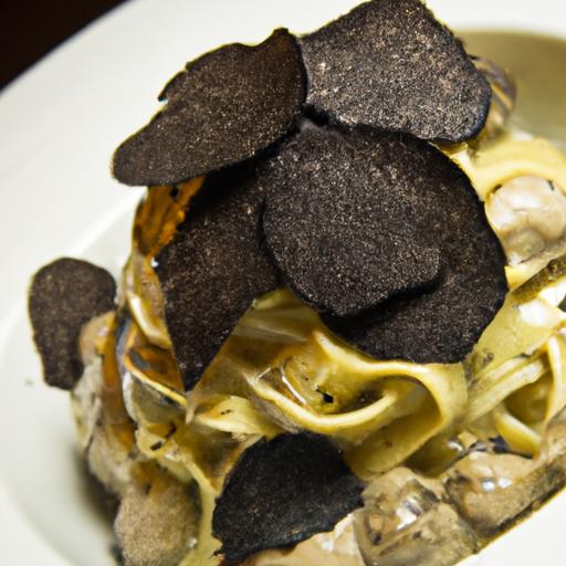 Decadent Black truffle Tagliatelle with Porcini Cream Blend