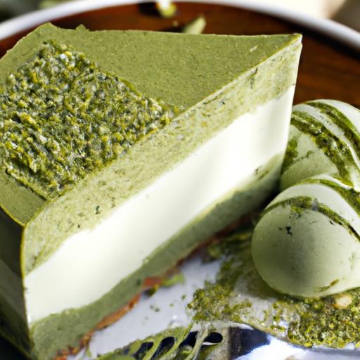 elevate Dessert time with Luscious Matcha Green tea Cheesecake