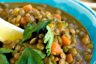 Hearty French Lentil and Vegetable Stew: A Nutritious Delight