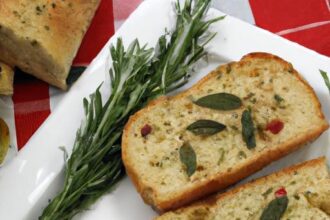 Crisp Rosemary Focaccia Crostini: A Savory Italian Treat
