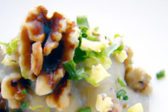 Savor Sunchoke Purée Topped with Crunchy Hazelnut Crumb