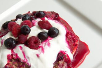 Berry Coconut Crisp with Crunchy Almond Flour Topping Delight