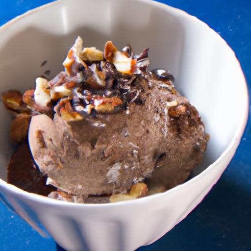 Indulgent Dark Chocolate Almond Milk Ice Cream Delight