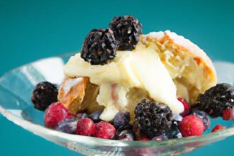 Berry Trifle Delight: Layers of Berry and Lemon Pound Cake