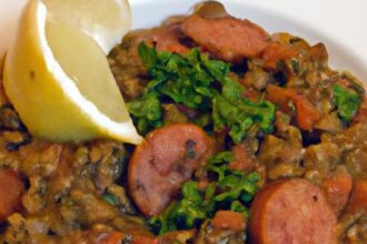 Hearty Lentil and Sausage Stew: Comfort in Every Spoonful