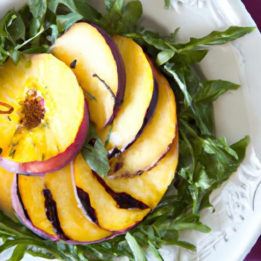 Fresh Flavors: Grilled Peach Salad with Prosciutto & Arugula
