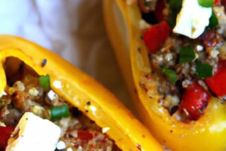 Quinoa & Feta Stuffed Peppers: A Colorful Healthy Feast