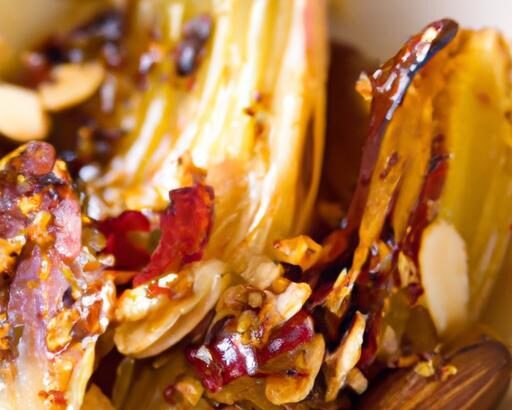 Smoky Charred Leeks with Romesco and Toasted Almonds