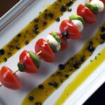 Fresh Caprese Skewers Drizzled with Sweet Balsamic Glaze