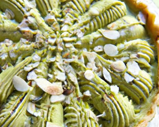 Decadent Matcha White Chocolate Tart with Crunchy Almond Crust