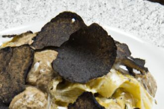 Savor Black Truffle Tagliatelle in Silky Porcini Cream