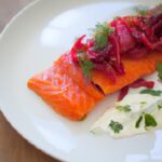 Vibrant Beetroot-Cured Salmon with Herbaceous Dill Crème Fraîche