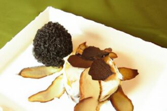 Indulgent Elegance: Triple-Crème Brie with Truffle Shavings