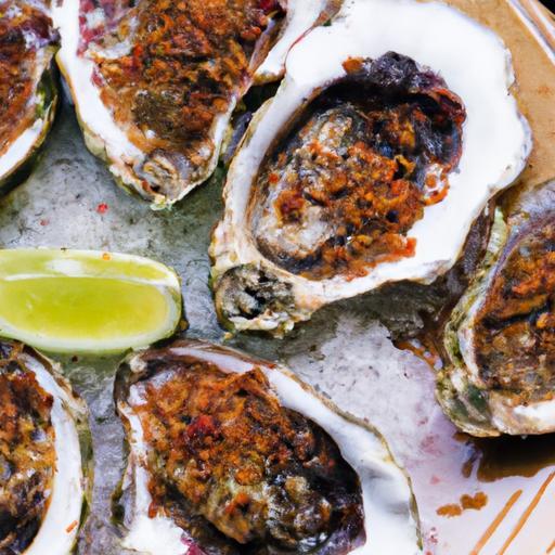 Savor Cajun Grilled Oysters Topped with Garlic Breadcrumbs