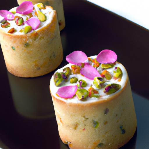 Delicate Pistachio Financiers Paired with Rosewater Gelée