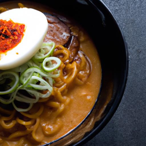 fiery flavors: Crafting Spicy Miso Ramen with Perfect Egg