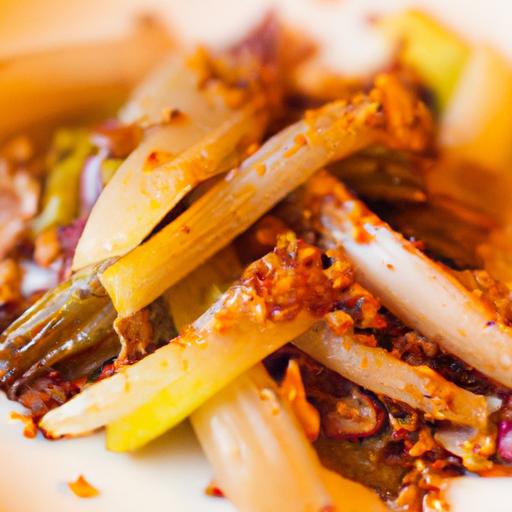 Smoky Charred Leeks with Romesco and Toasted Almonds