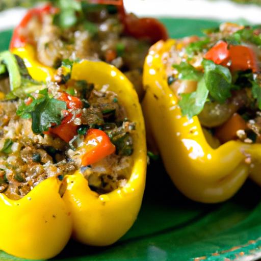 Nutritious Quinoa-Stuffed Peppers: A Colorful Feast