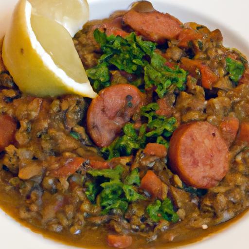 Hearty Lentil and Sausage Stew: Comfort in Every Spoonful