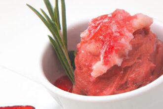 Sweet and Simple: The Ultimate Sugar-Free Strawberry Sorbet