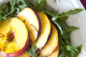 Fresh Flavors: Grilled Peach Salad with Prosciutto & Arugula