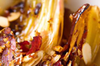 Smoky Charred Leeks with Romesco and Toasted Almonds