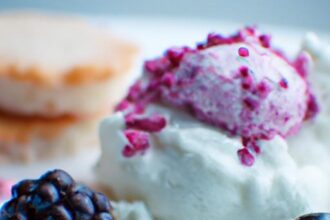 Deconstructed Cheesecake Meets Blueberry Caviar Delight