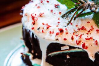 Decadent Chocolate Peppermint Layer Cake: Festive Delight