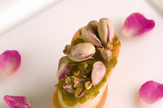 Delicate Pistachio Financiers Paired with Rosewater Gelée