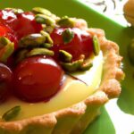 Decadent Pistachio Frangipane Tart with Vibrant Cherry Compote