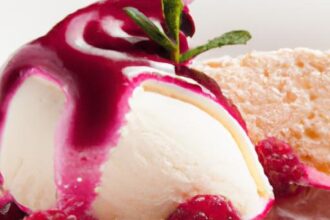 Baked Alaska Delight: Mastering Raspberry Coulis Elegance