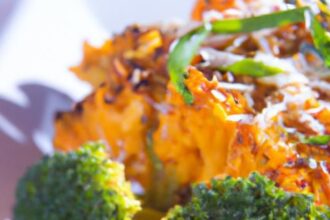 Savor Cauliflower Steak with Zesty Romesco Sauce Delight