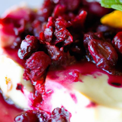 Decadent Raw Cashew “Cheesecake” with Tangy Cranberry Topping