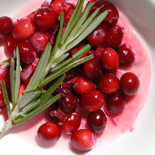 Refreshing Cranberry Sorbet with Rosemary: A Festive Twist