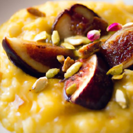 Golden Delight: Saffron Rice Pudding & Cardamom Figs