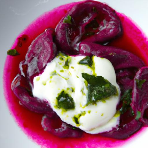 Elevate‍ Dinner: Beetroot Ravioli ⁤with Creamy Cashew ‍Béchamel