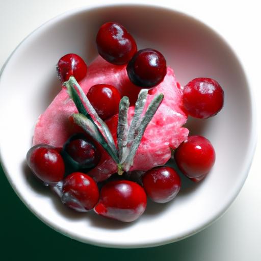 Refreshing Cranberry Sorbet with Rosemary: A Festive Twist