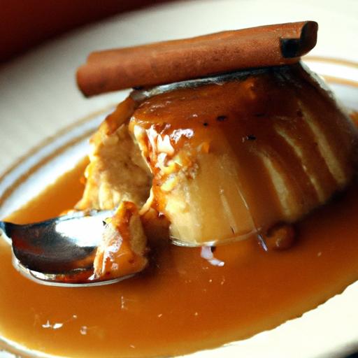 Cinnamon Flan Delight: Sugar-Free Caramel Sauce Twist