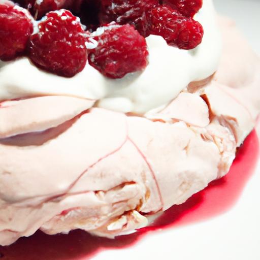 Delicate ⁣Raspberry Rosewater Pavlova: Aquafaba Meringue Magic