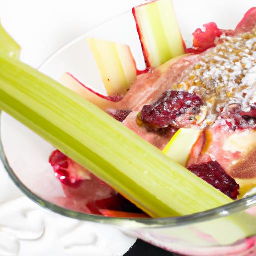 Rhubarb & Strawberry⁢ Verrine: A Refreshing Elderflower Cream Delight