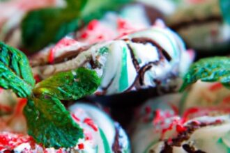 Minty Magic: The Ultimate Peppermint Chocolate Crinkle Cookies