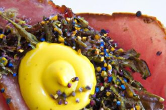 Savory Coppa Meets Zesty Pickled Mustard Seeds Delight