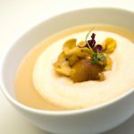 Decadent Chestnut Soup Topped with Silky Foie Gras Foam