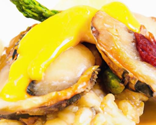 Savor Seared King Oyster ‘Scallops’ with Saffron Risotto Delight