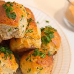 Golden Saffron Dinner Rolls with Luscious Garlic Confit