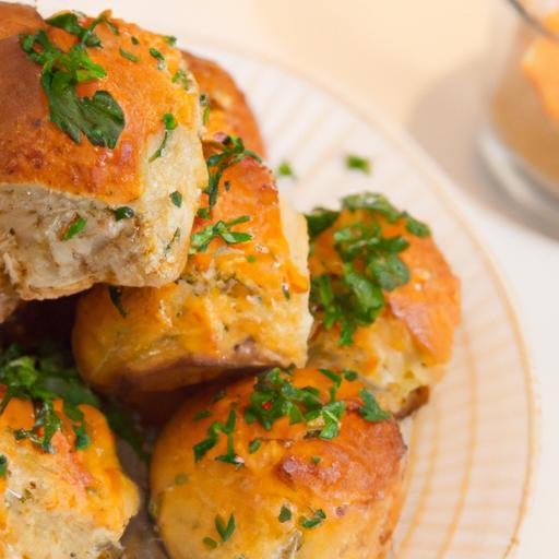 Golden Saffron Dinner Rolls with Luscious Garlic Confit