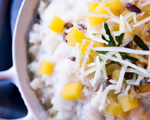 Creamy Coconut Milk Rice Pudding Meets Cauliflower Rice Delight