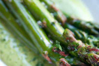 Elevate Your Greens: Grilled Asparagus with Hollandaise Foam