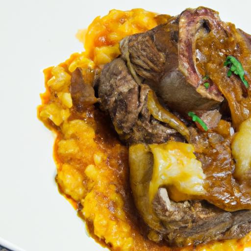 Veal Osso Buco Meets Saffron Risotto: A Culinary Duo