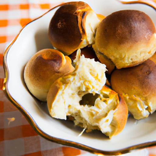 Golden Saffron Dinner Rolls with Luscious Garlic Confit